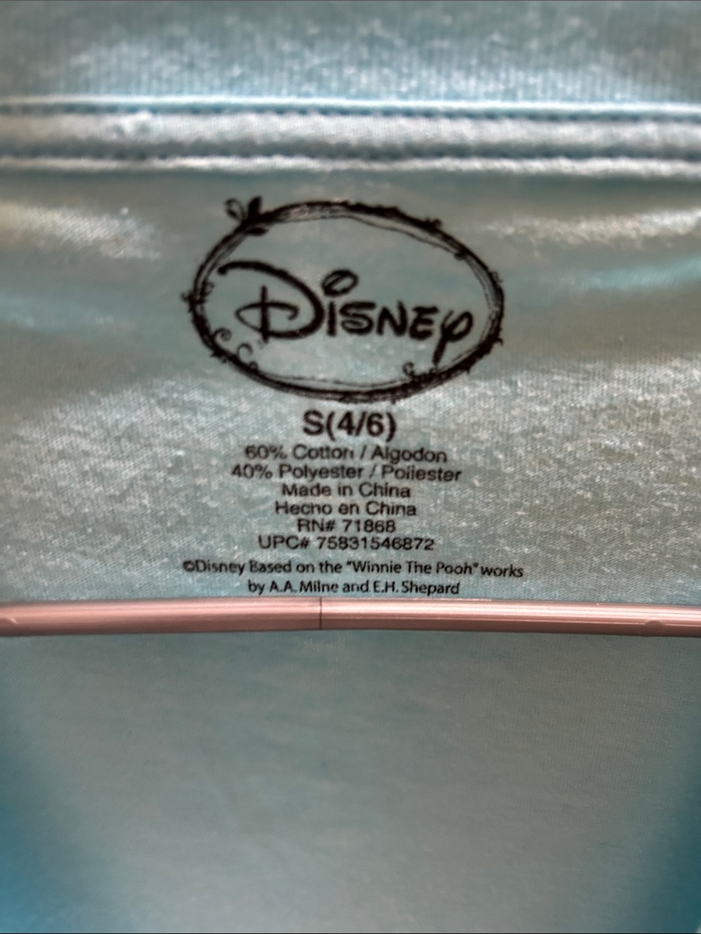 Disney Light Blue Eeyore 'True Blue' Graphic Tee Size S - Picture 4 of 4